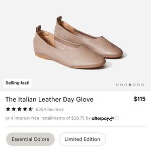 Day Glove Italian Flats by Everlane- Limited of Stock Online